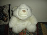 Classic Gund Platinum Edition 1980 Large SNUFFLES White Chubby Bear 13 inches