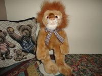 LION Doll Stuffed Plush VERY RARE 15 inch Intersave Calgary Canada