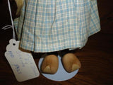 Antique 1950's Dutch Celluloid DOVINA DOLL Rotterdam Holland Wooden Clogs 11in.