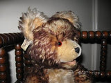 Antique Fechter Old Teddy Bear Austria 17.7 Inch Brown Mohair Open Mouth