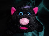 Russ Berrie Feral Felines Vampire Black Cat Plush 26762