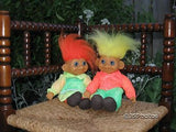 Dutch Troll Girl & Boy Doll 1980s