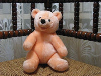 Woodland Bear UK Peach Colored Masked Teddy Bear Very Rare