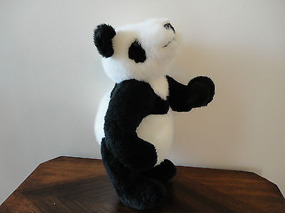 PANDA Plush Fully Jointed Swivel Head RARE UNIQUE Vinyl Paws CHUBBY Body 15 inch