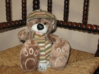 Global Plush Toys Holland Winter Teddy Bear Vinyl Nose