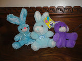Easter Bunny Lot of 3 Rabbits Stuffed Plush Toy Factory Canada