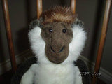 Russ Berrie Sentwali Monkey Plush 21070 Handmade 16 In.