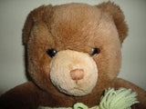 Gund Tender Teddy Bear Grumpy Face Wearing Knitted Shorts Vintage 1983
