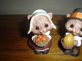 Hallmark Thanksgiving Squirrels Salt And Pepper Shakers