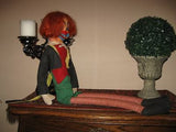 Antique 1950s Schuco German Clown Doll Long Dangling Legs 30 Inch