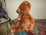 Gund Copper Brown Teddy Bear Stained Glass Chiffon Ribbon 13 inch