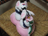Lovely Sensi Boy & Girl Valentine Mice on Pillow Plush
