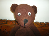 Handmade OOAK Brown Teddy Bear 22 inch Googly Eyes