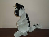 Large Stuffed Plush Funny CAT 14 Inch Grey Black White