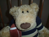 Gund Pottery Barn Kids Plush Teddy Bear Sports Clancy 15 Inch 43098 2003