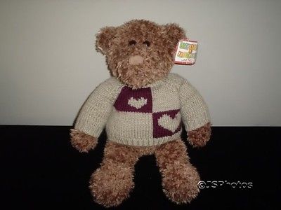 Gund Heads & Tales Bear 16 Inch Knitted Sweater 40997