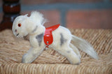 Hermann Germany Mohair Pony 1960s with Red Saddle