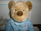 La Senza Silk & Satin Lingerie 2000 PICASSO Christmas Bear Blue Pajamas 17 Inch
