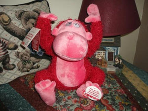 Hallmark Dancing Musical Pink APE MONKEY Singing Shout