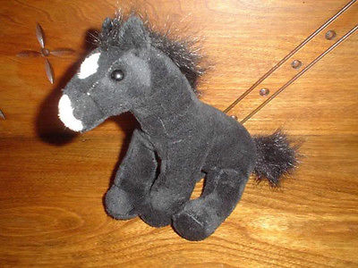 K&M Wild Republic Black Horse Stuffed Plush
