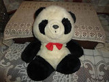 Vintage PANDA BEAR Stuffed Plush 11 Inch