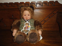 Anne Geddes Doll Wearing Bear Outfit 11 inch Unimax Toys 2002