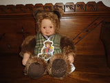 Anne Geddes Doll Wearing Bear Outfit 11 inch Unimax Toys 2002