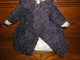 Bearington Bridgette Bear 1381 Purple Coat Velvet Dress Retired 14 in. 2002 2003
