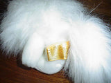 24K Gina Persian Cat White Soft Plush 6.5 Inch 5360 Polar Puff Mighty Star 1990