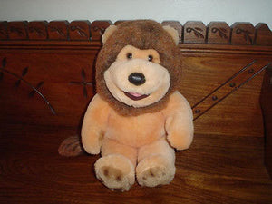 24K Barney the Lion Plush Orange 13 Inch 5601 Polar Puff Mighty Star 1991