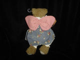Russ Berrie Harmony Bear 1814 Fully Dressed With Basket
