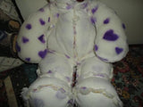 One of a Kind PLUS ART CREATURE BEAR Inside Out Furry Fabric RARE