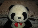 Vintage PANDA BEAR Stuffed Plush 11 Inch