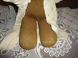 Antique Brown Teddy Bear in Old Saxony Brand Sweater 18 in