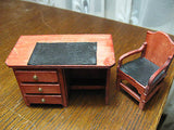 Del Prado Miniature Dollhouse Wooden Furniture Desk Couch Cabinet Lamp DelPrado