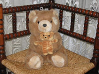 Chosun Int Ohio Soft Sitting Teddy Bear with Baby 86868