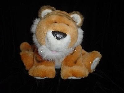 Hallmark Tiger Plush 9 Inch Stuffed Toy With Red Ribbon Jadees