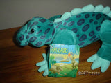 24K Fantasaurs Collection 1997 Dinosaur Iguanodon Plush Blue 16 inch