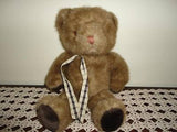 Vintage Faux Mink Plush CARNABY Bear 13 Inch w tag