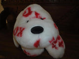 Hugs & Kisses Large DOG Heavy Weight 22 inch Laying Soft Furry Plush