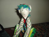 OOAK Handmade ELF GNOME Cotton Doll Jointed Poseable Handpainted