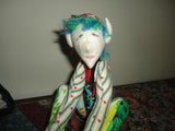 OOAK Handmade ELF GNOME Cotton Doll Jointed Poseable Handpainted
