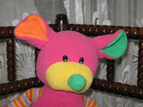 JBL Toys Pink Teddy Bear Plush with Heart 40 CM