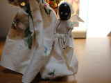 Wooden Dolls Black Mother Baby & Girl Handmade Creaciones KATY Puerto Plata DR
