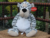 Knuffie Tiger Plush Grey White SSC Netherlands 11 inch