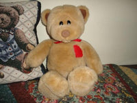 Gund 1995 Brown Bear with Patchwork Heart 14 inch