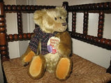Gund Nesbit Americas Teddy Bear UK Gold Mohair Bear 15 Inch 15056 2001 New