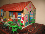 Vintage Wooden France Summer Doll House by Sio Holland 1970s