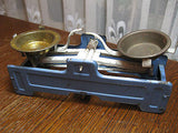 Antique Europe Tin Scale with Accessories & Old Bear
