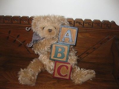 Ganz Cottage Collectibles 1995  Lucas Bear ABC Blocks
